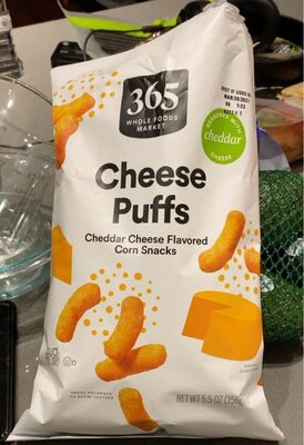 Cheddar Cheese Puffs Corn Snacks, Cheddar Cheese