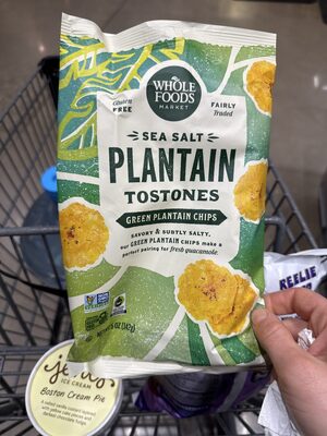 Sea Salt Tostones Green Plantain Chips, Sea Salt Tostones Green