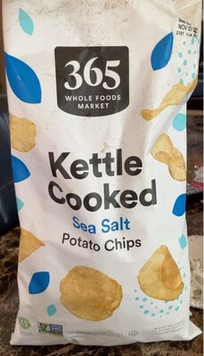 Sea Salt Kettle Cooked Potato Chips, Sea Salt