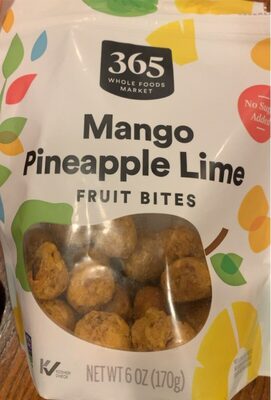 Mango Pineapple Lime Fruit Bites, Mango Pineapple Lime