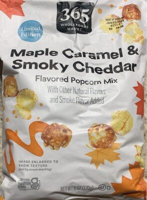 Maple Caramel & Smoky Cheddar Flavored Popcorn Mix, Maple Caramel & Smoky Cheddar