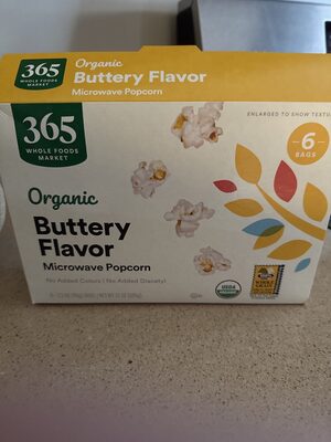 Buttery Flavor Microwave Popcorn, Buttery