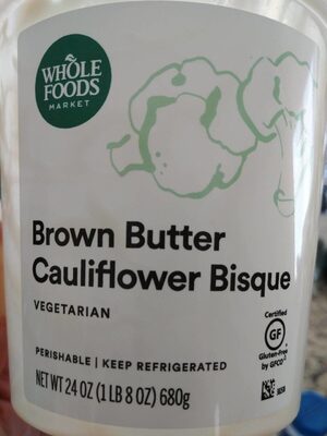 Brown Butter Cauliflower Bisque, Brown Butter