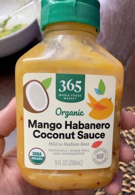 Mango Habanero Coconut Organic Sauce, Mango Habanero Coconut