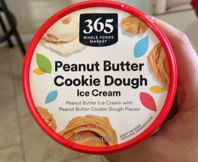 Peanut Butter Cookie Dough Ice Cream With Peanut Butter Cookie Dough Pieces, Peanut Butter Cookie Dough