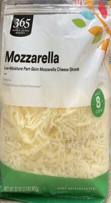 Mozzarella Low-Moisture Part-Skim Cheese Shreds, Mozzarella