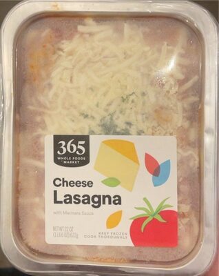 Cheese Lasagna With Marinara Sauce, Cheese Lasagna