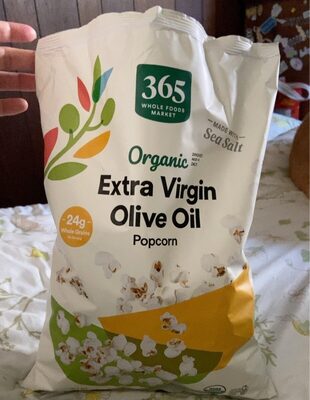 Extra Virgin Olive Oil Organic Popcorn With Sea Salt, Extra Virgin Olive Oil With Sea Salt