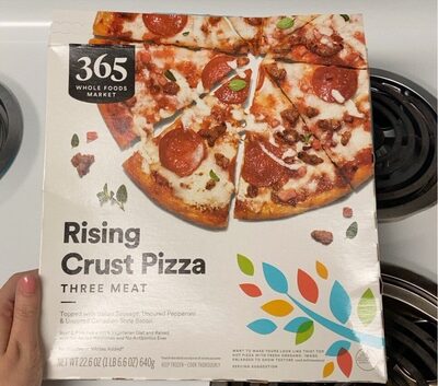 Three Meat Topped With Italian Sausage, Uncured Pepperoni & Uncured Canadian-Style Bacon Rising Crust Pizza, Three Meat