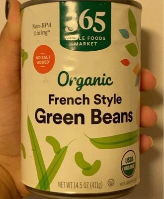 French Style Organic Green Beans, French Style