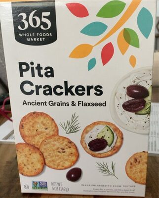 Ancient Grains & Flaxseed Pita Crackers, Ancient Grains & Flaxseed