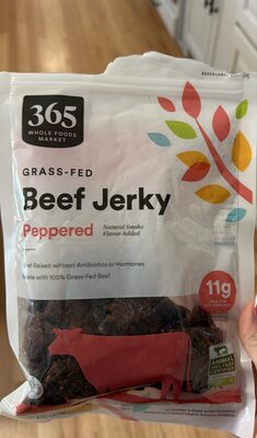 Peppered Grass-Fed Beef Jerky, Peppered