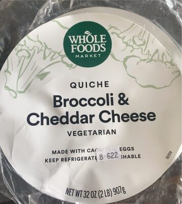 Broccoli & Cheddar Cheese Quiche, Broccoli & Cheddar Cheese