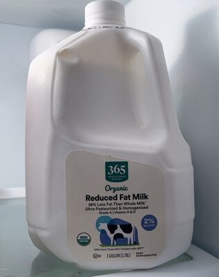 Organic Reduced Fat Milk