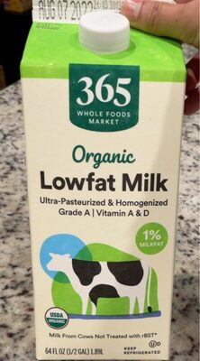 1% Organic Lowfat Milk