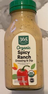 Spicy Ranch Organic Dressing & Dip, Spicy Ranch