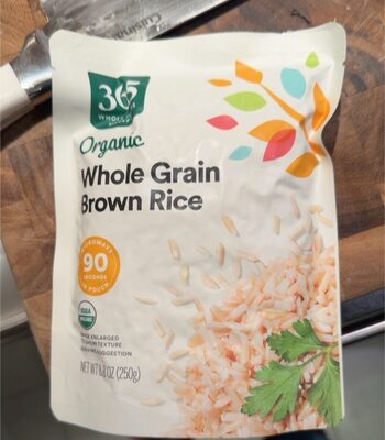 Brown Whole Grain Organic Rice, Brown