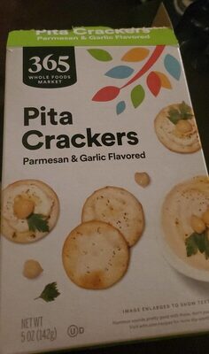 Parmesan & Garlic Flavored Pita Crackers, Parmesan & Garlic