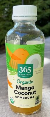 Mango Coconut Organic Kombucha, Mango Coconut