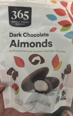Dark Chocolate Almonds, Dark Chocolate