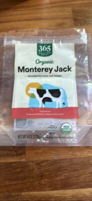 Monterey Jack Organic Shredded Cheese, Monterey Jack