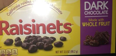 Raisinets California Raisins Covered In Dark Chocolate, 3.5 Oz