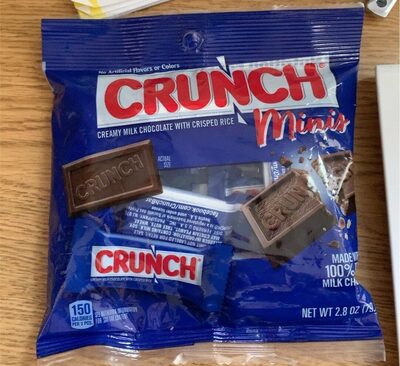 Creamy Milk Chocolate With Crisped Rice Bars Minis, Creamy Milk