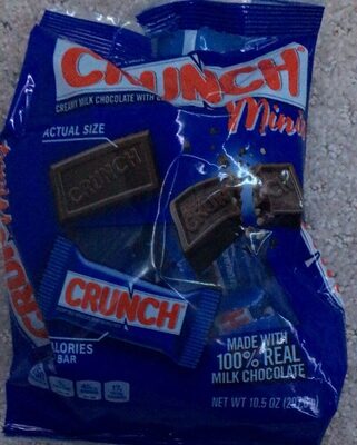 Creamy Milk Chocolate With Crisped Rice Bars Minis, Creamy Milk