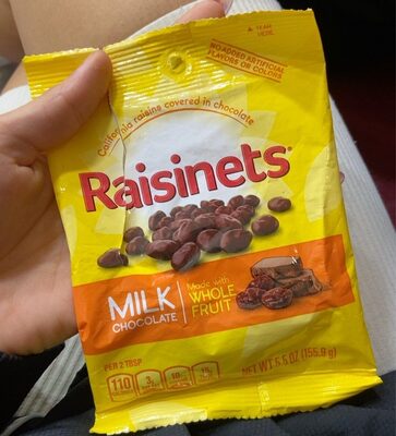 Milk Chocolate California Raisins Covered In Chocolate, Milk Chocolate