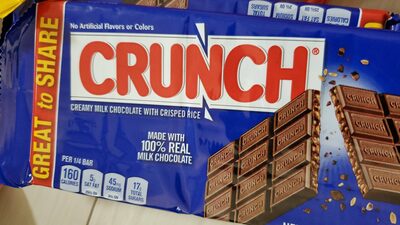 Creamy Milk Chocolate With Crisped Rice Bar, Creamy Milk