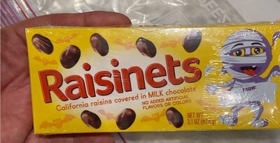 California Raisins Covered In Milk Chocolate, Milk Chocolate