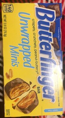 Unwrapped Minis Bar, Peanut; Butter