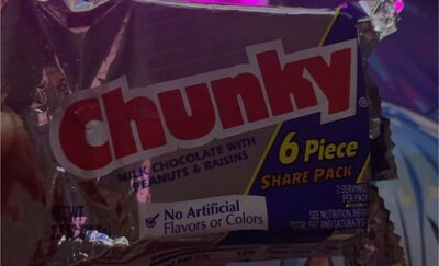 Milk Chocolate With Peanuts & Raisins Bar, Milk Chocolate With Peanuts & Raisins